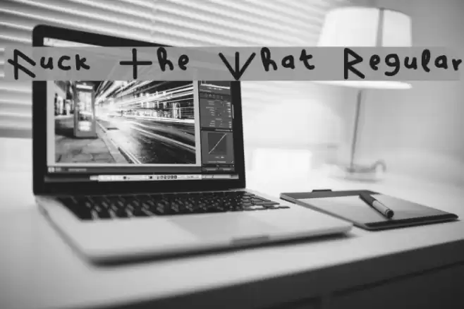 Fuck The What Regular Font examples