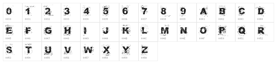 FuckAutority Regular Character Map