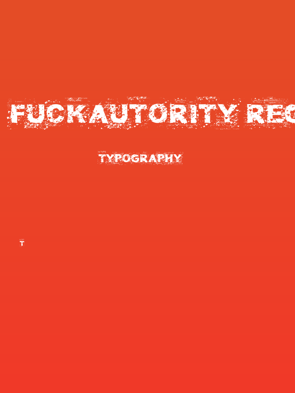 FuckAutority Regular Poster