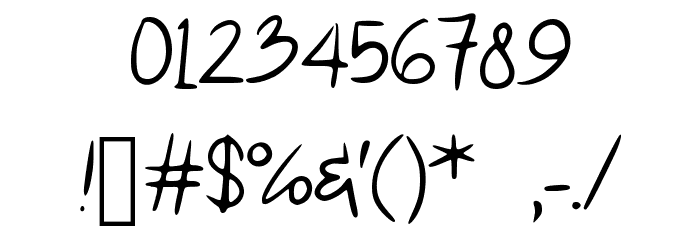 FuckYouv2 Font OTHER CHARS