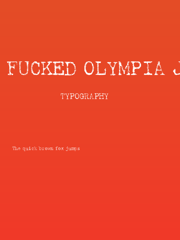 Fucked Olympia J Poster