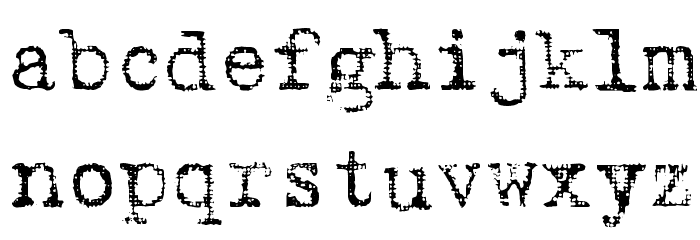 Fucked Olympia J Font LOWERCASE