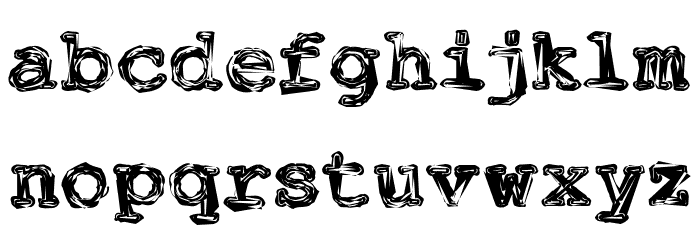 FuckinGwenhwyfar Font LOWERCASE