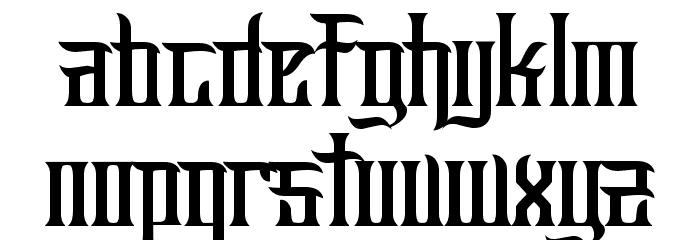 Fucking Hostile Font LOWERCASE