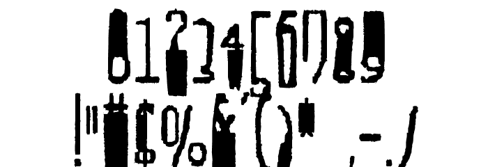 Fucsimile Font OTHER CHARS