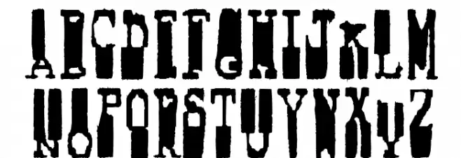 Fucsimile Schriftart Groß
