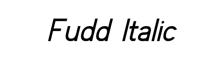 Fudd Italic Font
