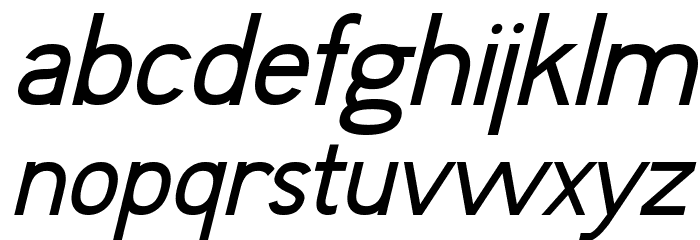 Fudd Italic Font LOWERCASE