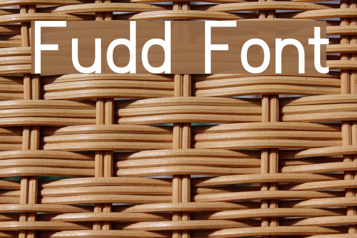 Fudd Font examples