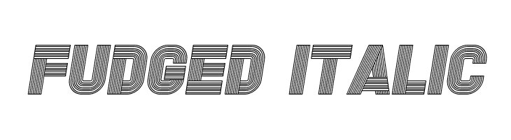 Fudged Italic  Descarca Fonturi Gratis