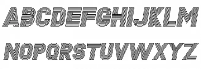 Fudged Italic Polices MAJUSCULES