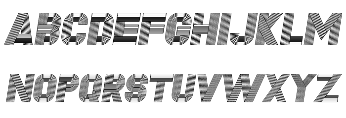 Fudged Italic Font LOWERCASE