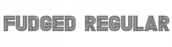 Fudged Regular  Frei Schriftart Herunterladen
