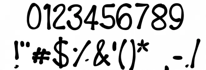 Fudgie Font OTHER CHARS