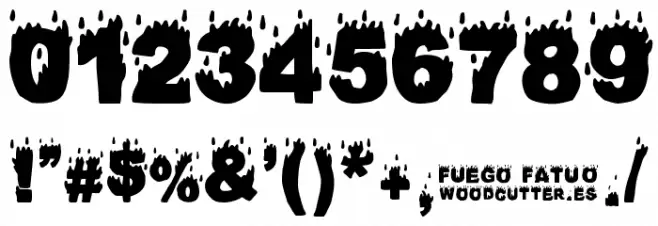 Fuego Fatuo Font OTHER CHARS