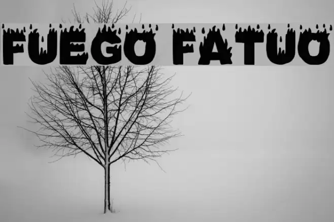 Fuego Fatuo Font examples