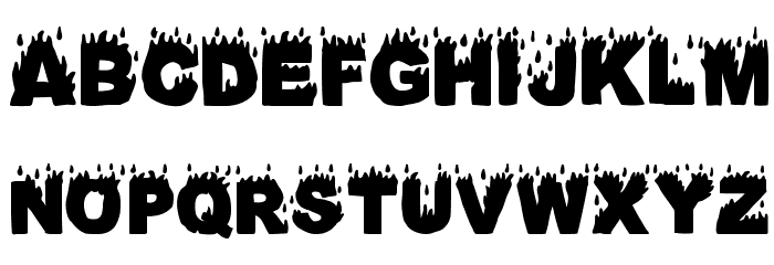 Fuego Fatuo Font LOWERCASE