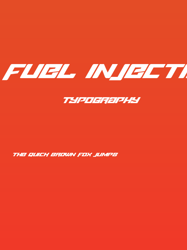 Fuel Injection Italic Poster