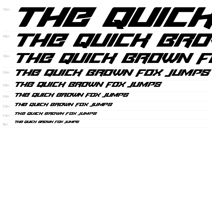 Fuel Injection Italic Waterfall