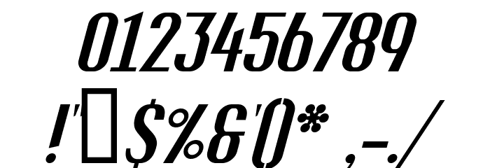 Fuel Italic Font OTHER CHARS