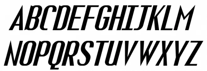 Fuel Italic フォント 大文字