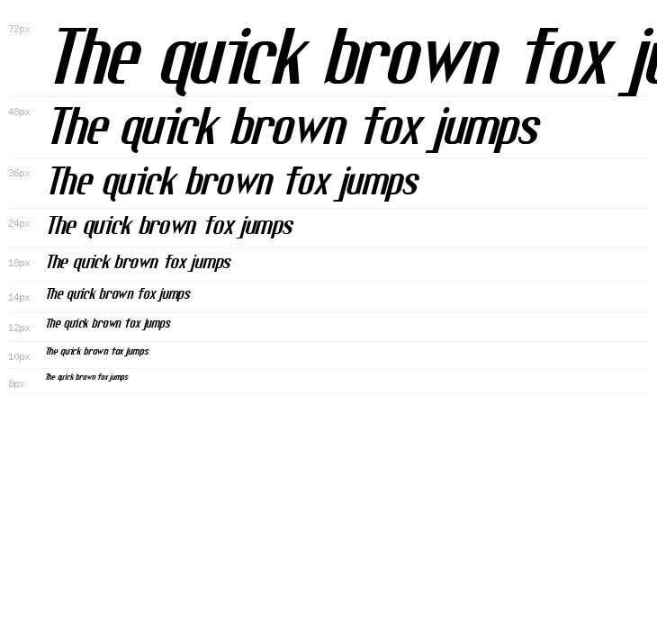 Fuel Italic Waterfall