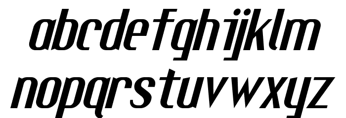 Fuel Italic Font LOWERCASE
