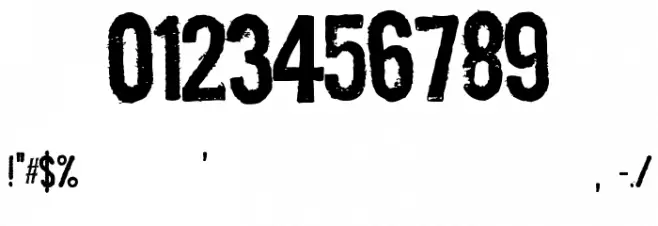 Fueled by Schlitz Font OTHER CHARS