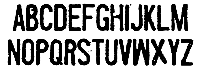 Fueled by Schlitz Font LOWERCASE