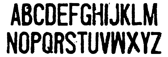 Fueled by Schlitz Font LOWERCASE