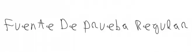 Fuente De Prueba Regular Fonte