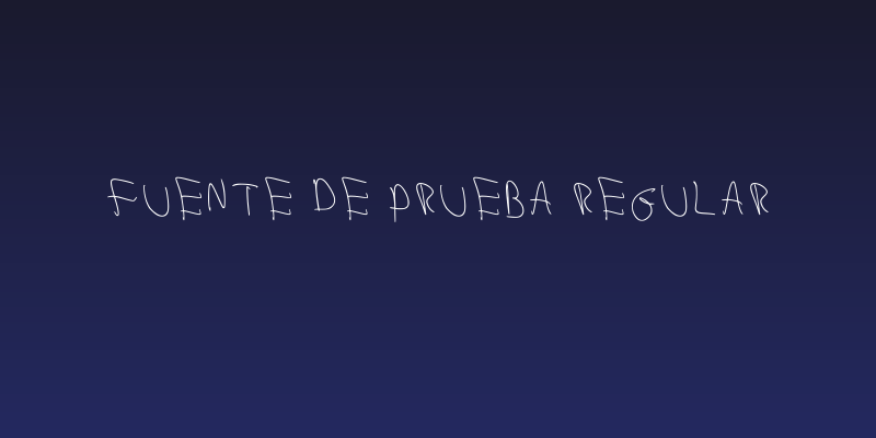 Fuente De Prueba Regular Social Header
