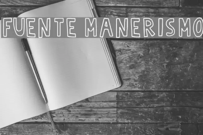 Fuente Manerismo Font examples