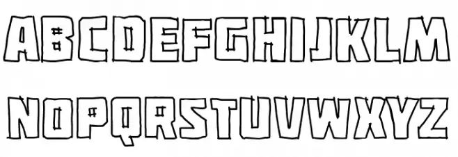 Fuerza Nueva خط أحرف صغيرة