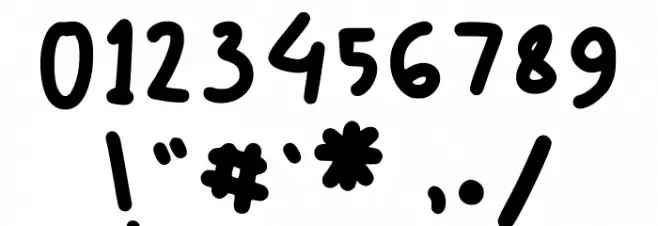 Fuffy Regular Font OTHER CHARS