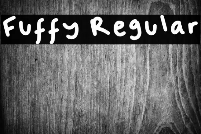 Fuffy Regular Font examples