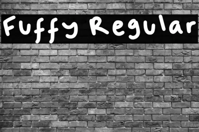 Fuffy Regular Font examples