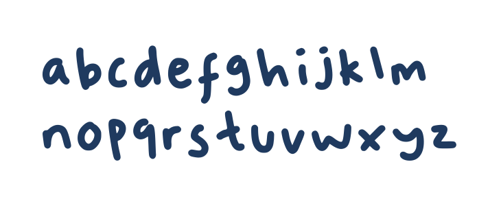 Fuffy Regular Lowercase