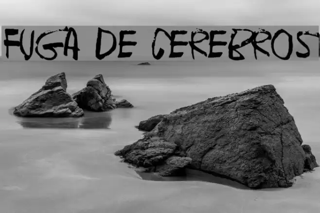 Fuga de cerebros Font examples