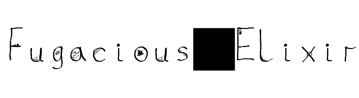 Fugacious Elixir  Скачать бесплатные шрифты