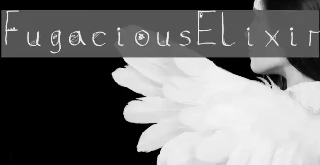 Fugacious Elixir Schriftart examples