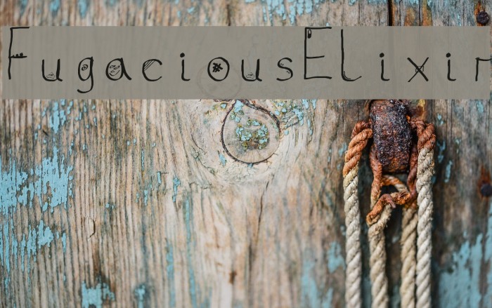 Fugacious Elixir Font examples