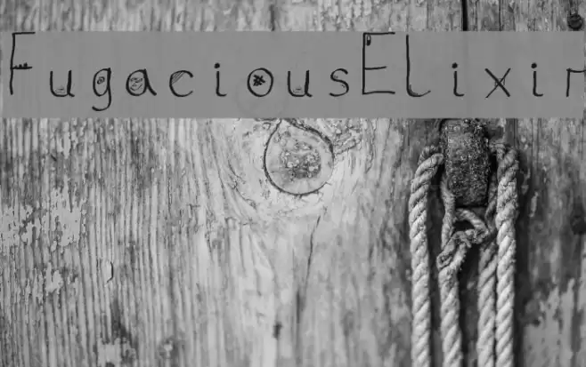 Fugacious Elixir Schriftart examples