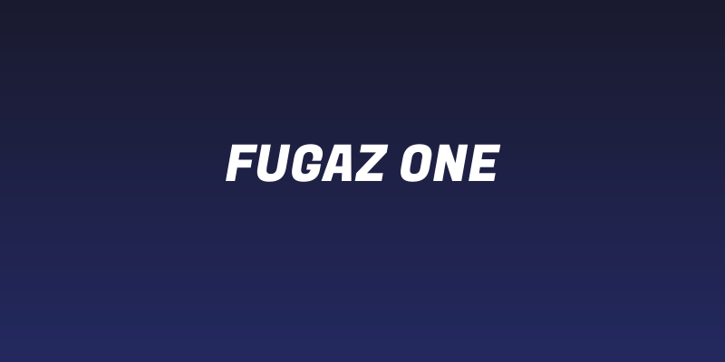 Fugaz One Social Header