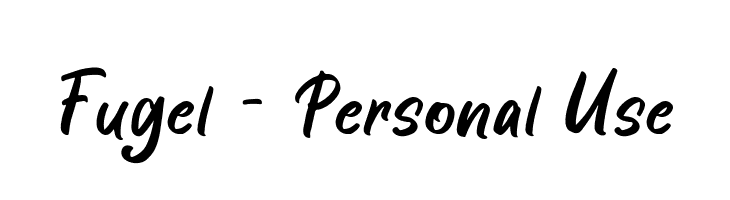 Fugel - Personal Use  Frei Schriftart Herunterladen