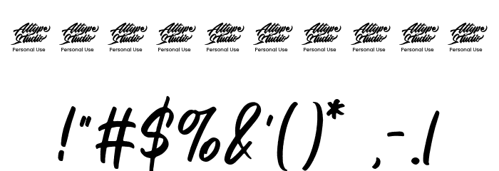 Fugel - Personal Use Font OTHER CHARS