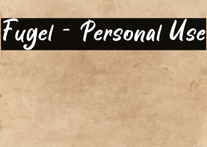 Fugel - Personal Use Example 2