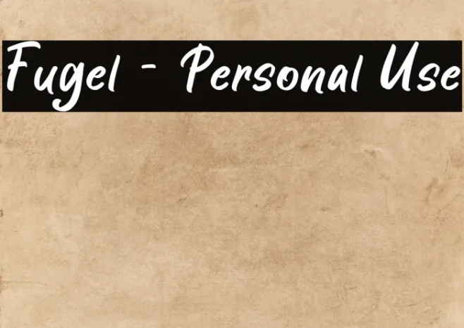 Fugel - Personal Use Example 2