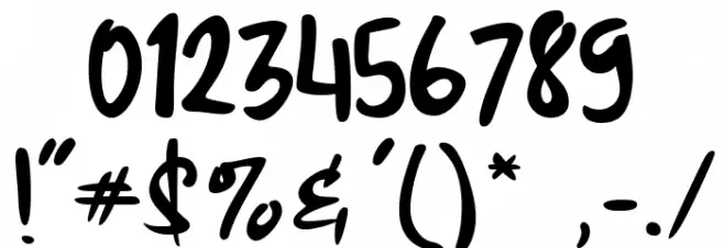 Fugia Font OTHER CHARS