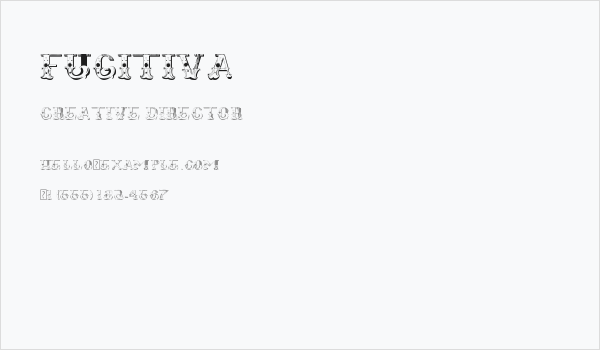 Fugitiva Business Card